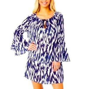 New Anne Cole Limited Edition Women's Swim Cover-Up Size M/L Navy Blue